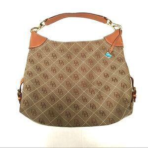 Dooney & Bourke large signature shoulder sack